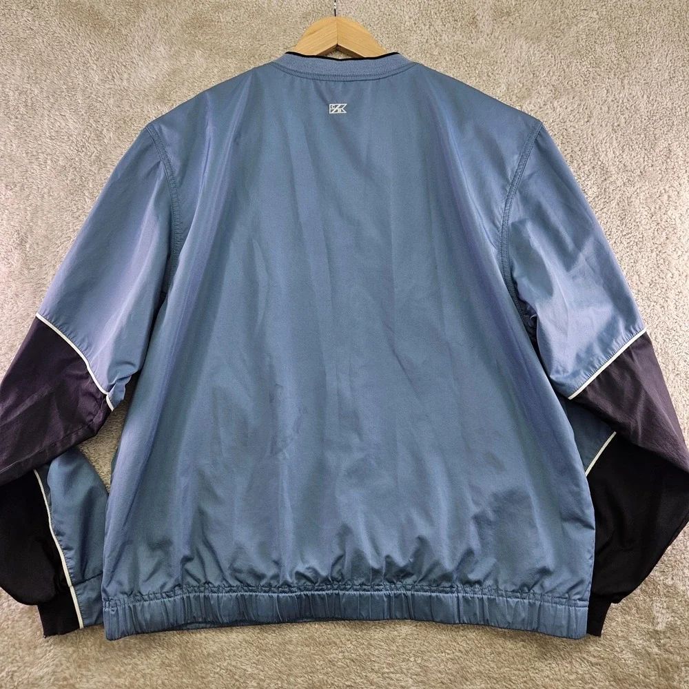Cutter & Buck Windbreaker Mens M Blue Pebble Beach Golf Links Pullover Jacket